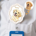 Custom-Pet-Portrait-Watercolor-Style-Personalized-Acrylic-Badge-Reel-1