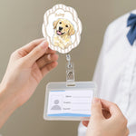 Custom-Pet-Portrait-Watercolor-Style-Personalized-Acrylic-Badge-Reel-2