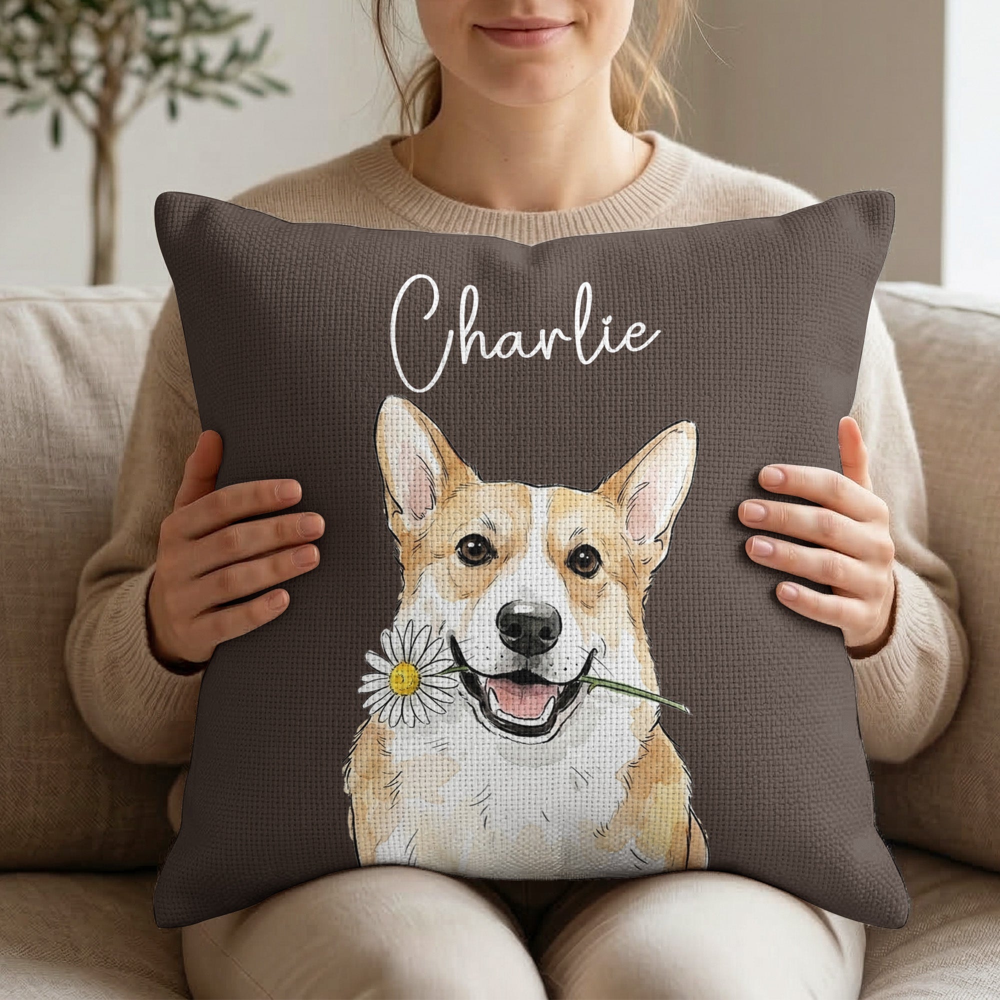 Custom-Pet-Portrait-Watercolor-Woven-Pillow-Personalized-Pillow-Cover-7