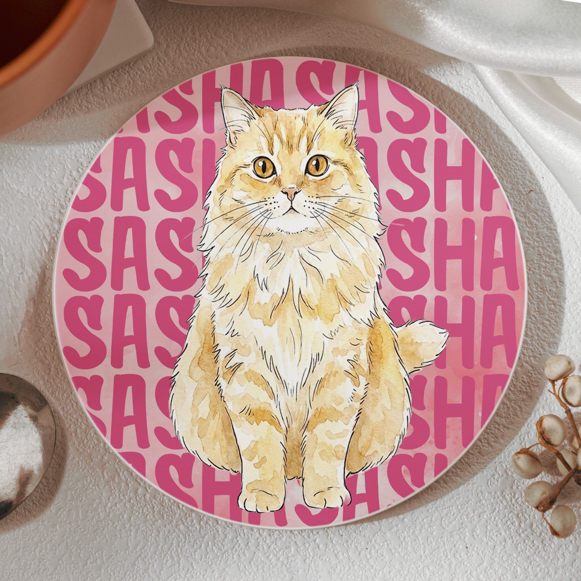 Custom-Pet-Portrait-With-Name-Watercolor-Art-Personalized-Coaster-4