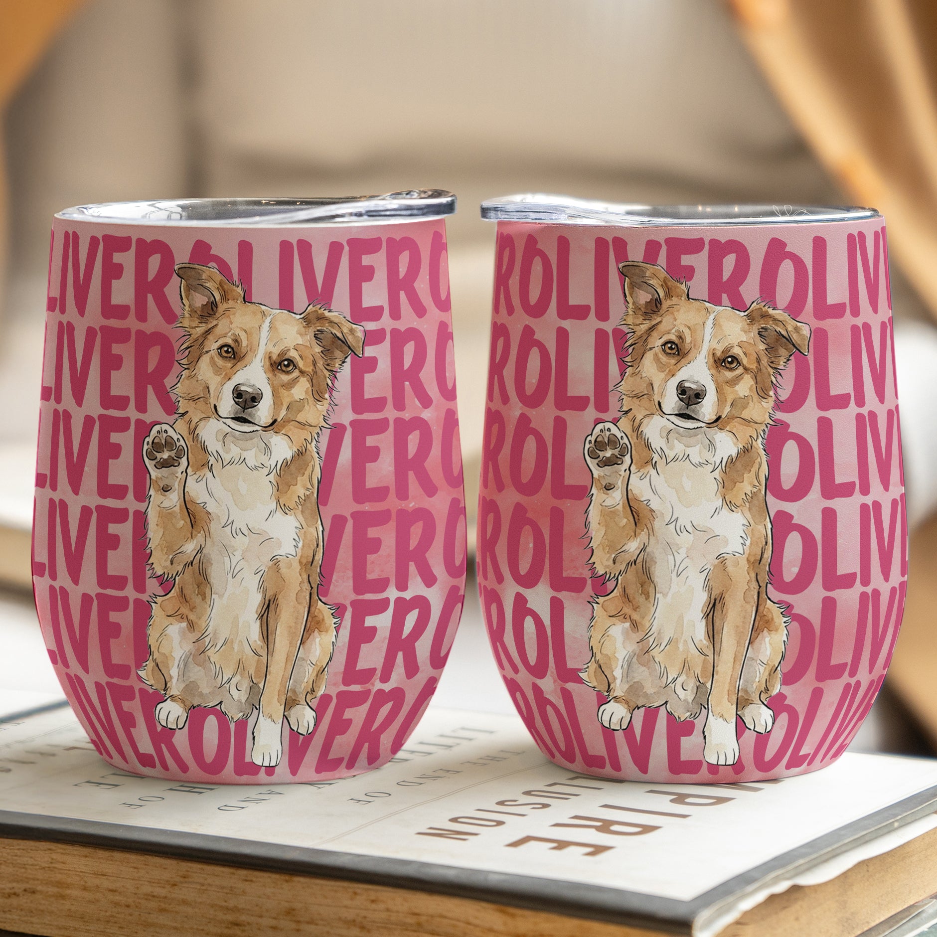 Custom-Pet-Portrait-With-Name-Watercolor-Art-Personalized-Wine-Tumbler-3
