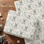 Custom-Pet-Sketch-Line-Art-Christmas-Preparing-Personalized-Wrapping-Paper-3
