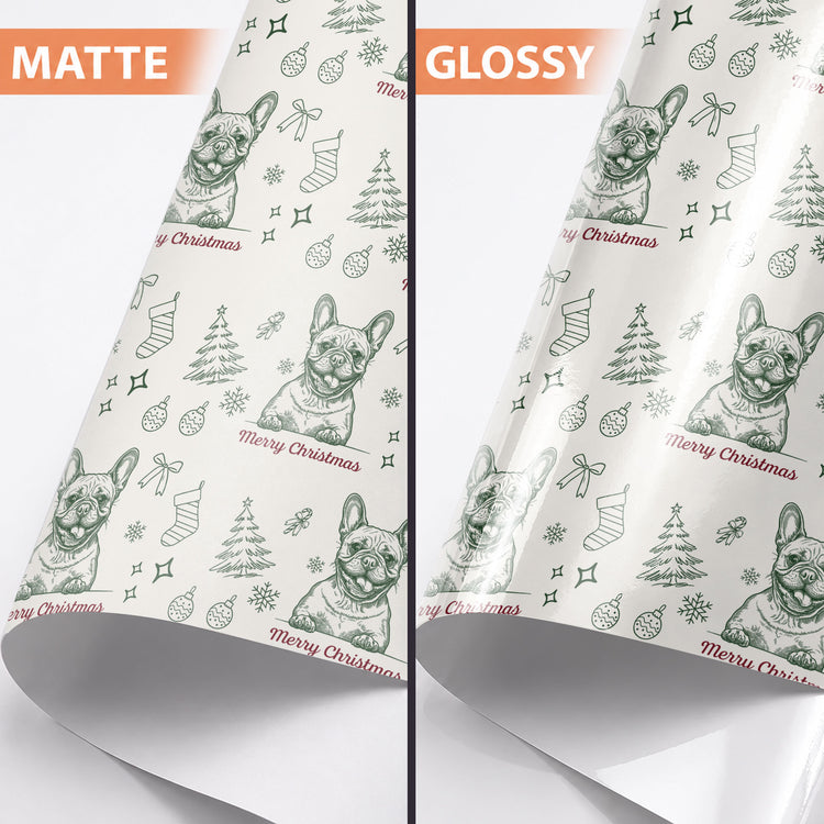 Custom-Pet-Sketch-Line-Art-Christmas-Preparing-Personalized-Wrapping-Paper-5