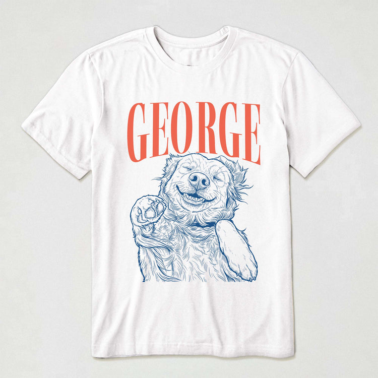 Custom-Pet-Sketch-Line-Art-Vintage-Retro-Style-Personalized-Shirt-3