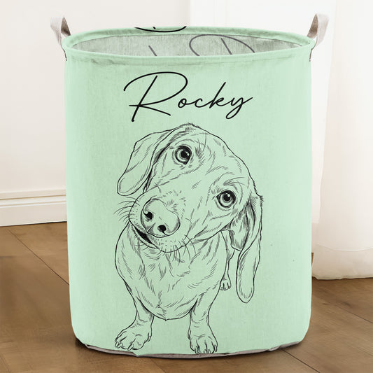 Custom-Pet-Toy-Basket-For-Dog-Cat-Personalized-Laundry-Basket-1