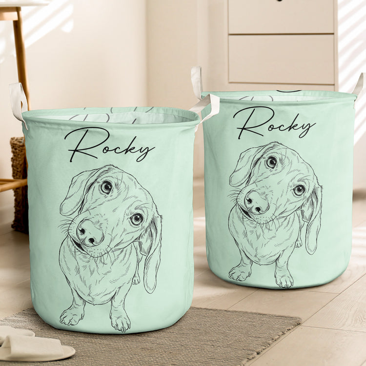 Custom-Pet-Toy-Basket-For-Dog-Cat-Personalized-Laundry-Basket-2