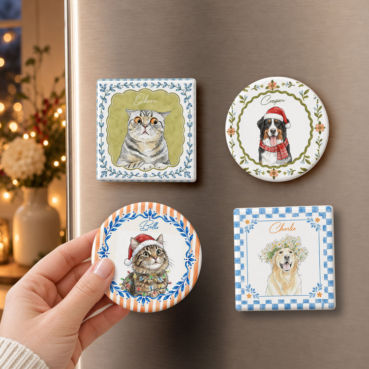Custom-Pet-Watercolor-Colorful-Christmas-Gifts-For-Pet-Lovers-Personalized-Magnet-4
