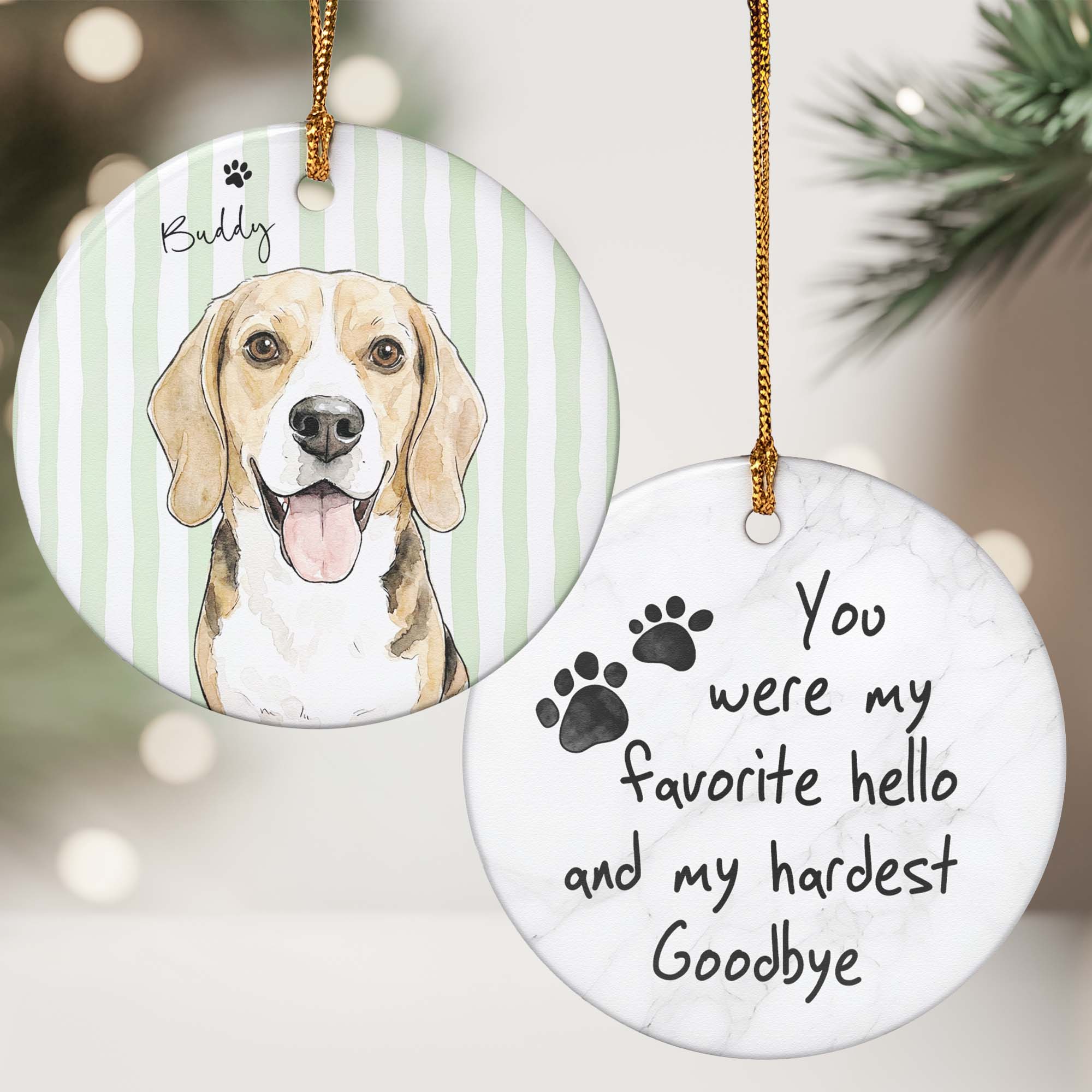 Custom-Pet-Watercolor-Forever-In-My-Heart-Memorial-Pet-Loss-Gifts-Personalized-Ornament-3