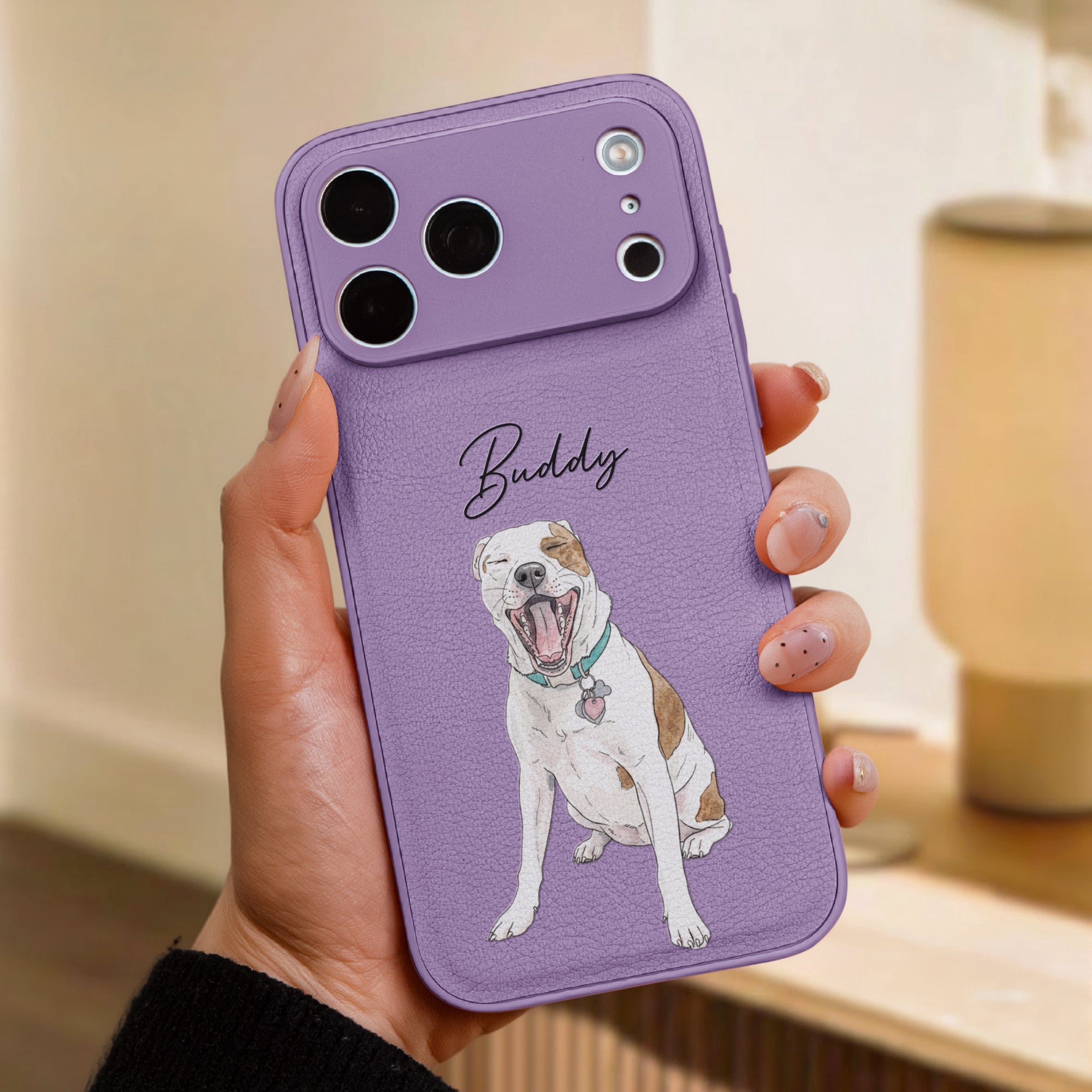 Custom_Pet_Watercolor_Personalized_Leather_Phone_Case_3