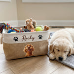 Custom-Pets-For-Dog-Lovers,-Cat-Lovers-Personalized-Storage-Basket-2