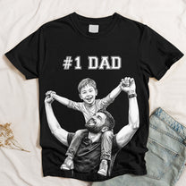 Custom_Photo_1_Dad_Sketch_Line_Art_Fathers_Day_Gift_For_Dad_Husband_Personalized_Shirt_3