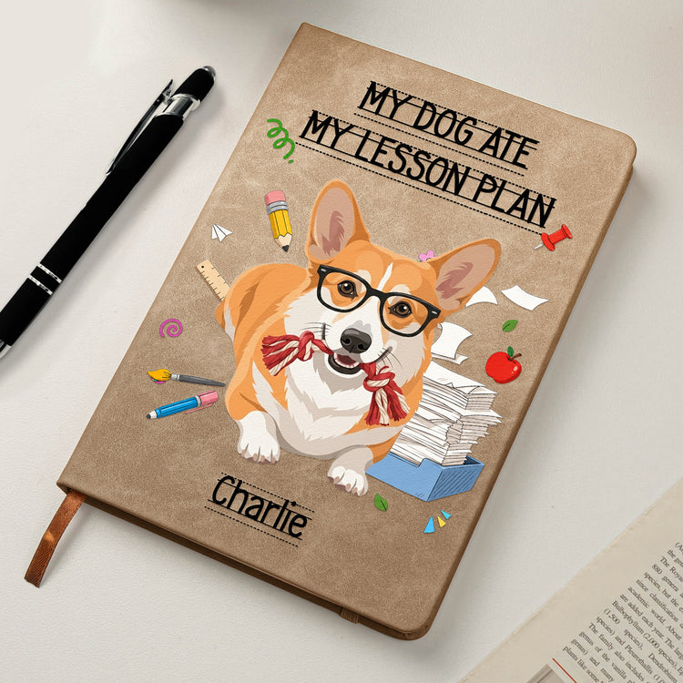 Custom-Photo-Back-To-School-Teacher-Gift-Dog-Ate-Lesson-Plan-Personalized-Journal-5