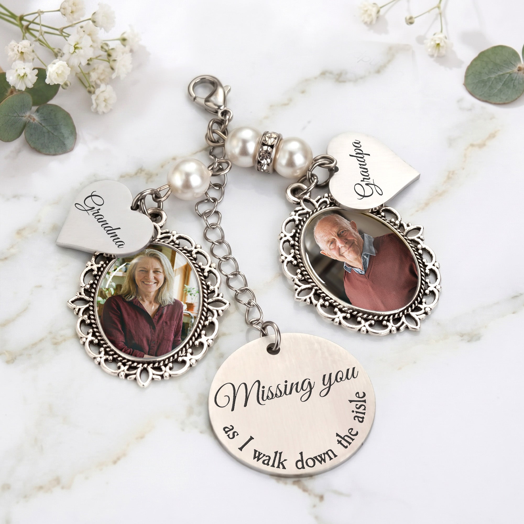Custom-Photo-Bouquet-Charm-With-Heart-Pendant-Memorial-Wedding-Gift-For-Bride-Personalized-Bouquet-Charm-2