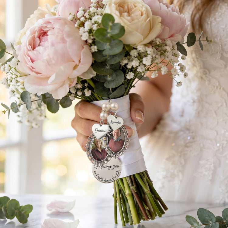 Custom-Photo-Bouquet-Charm-With-Heart-Pendant-Memorial-Wedding-Gift-For-Bride-Personalized-Bouquet-Charm-4
