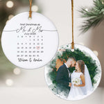 Custom-Photo-&-Calendar-Couple-Engaged-First-Christmas-Wedding-Gifts-Personalized-Ornament-2