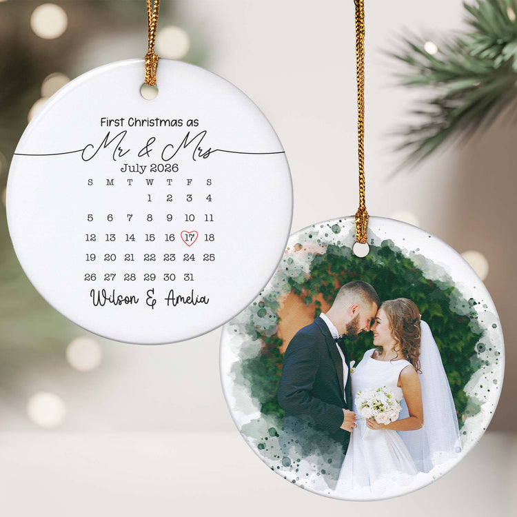 Custom-Photo-&-Calendar-Couple-Engaged-First-Christmas-Wedding-Gifts-Personalized-Ornament-2