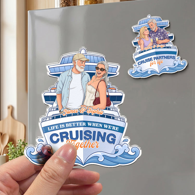 Custom-Photo-Cartoon-Art-Cruise-Partners-Cruise-Door-Decor-Gift-For-Couple-Personalized-Magnet-3