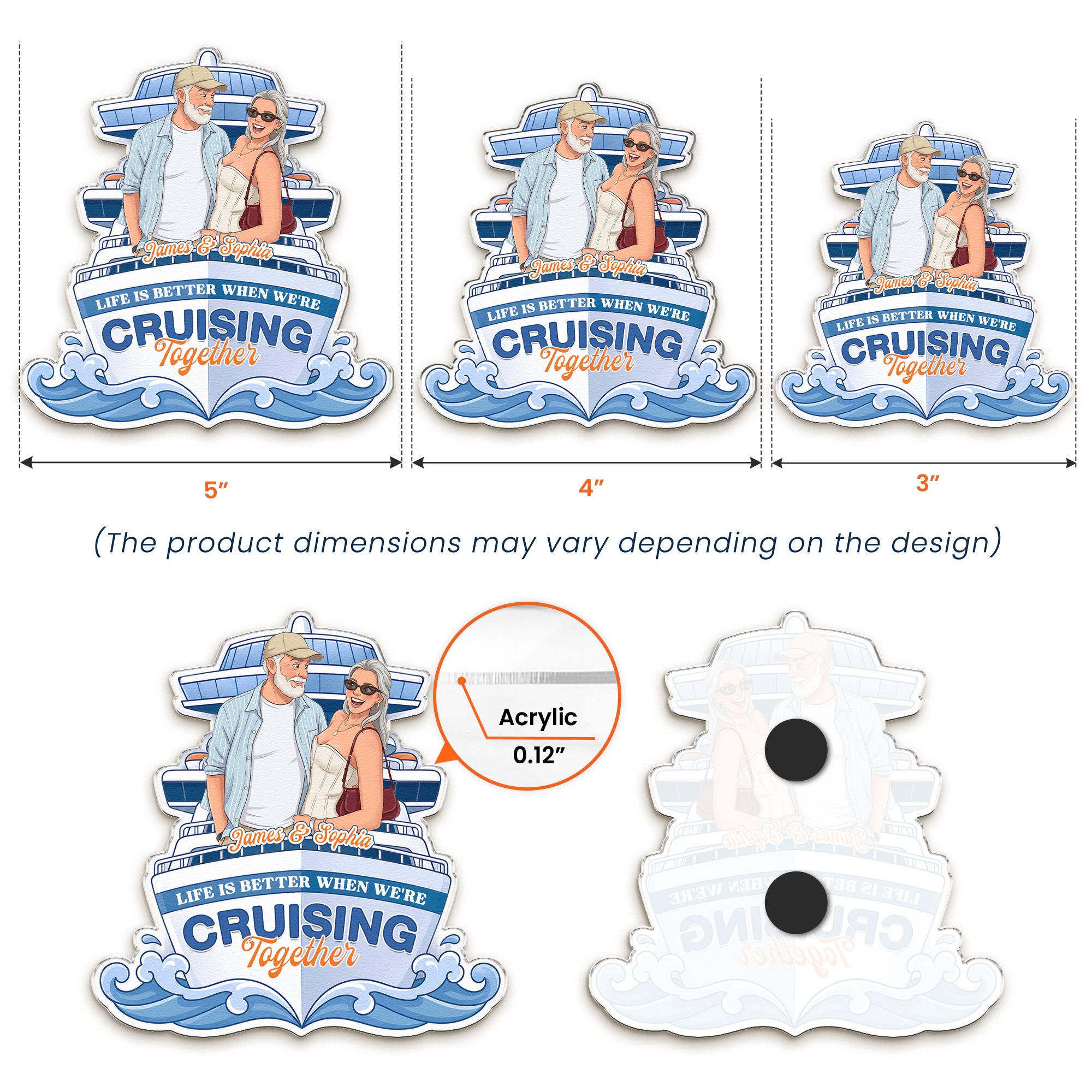 Custom-Photo-Cartoon-Art-Cruise-Partners-Cruise-Door-Decor-Gift-For-Couple-Personalized-Magnet-5