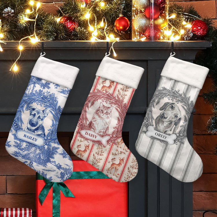 Custom-Photo-Christmas-Pet-Portrait-Watercolor-Personalized-Stocking-1