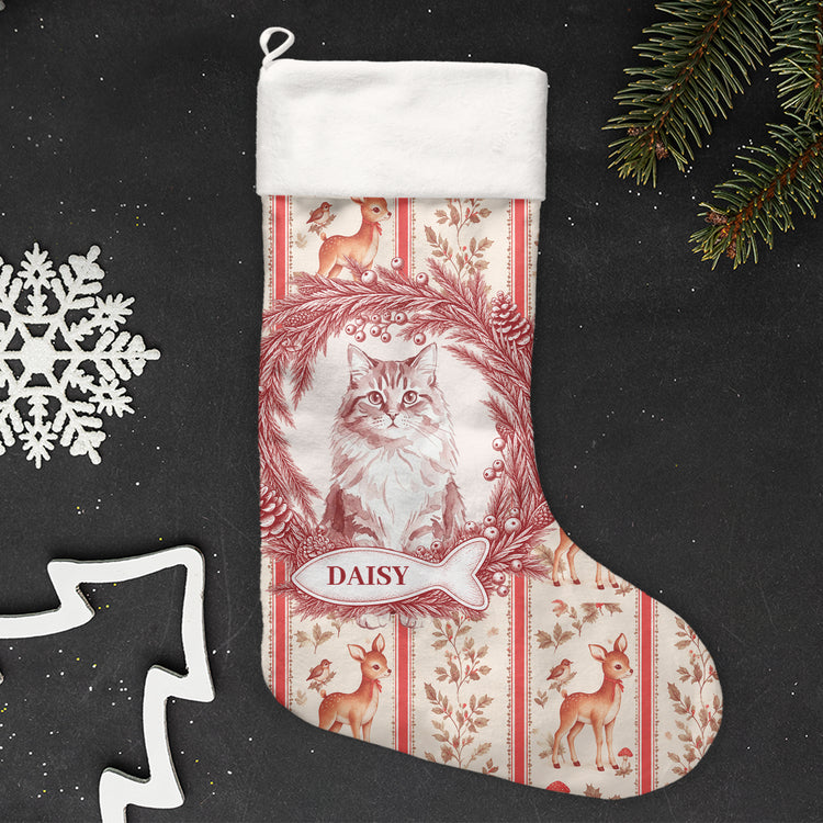 Custom-Photo-Christmas-Pet-Portrait-Watercolor-Personalized-Stocking-4