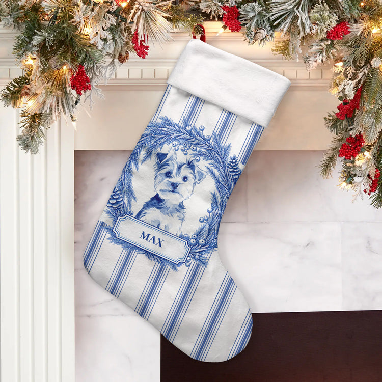 Custom-Photo-Christmas-Pet-Portrait-Watercolor-Personalized-Stocking-5