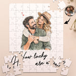 Custom-Photo-Couple-How-Lucky-Are-We-Personalized-Jigsaw-Puzzle-1