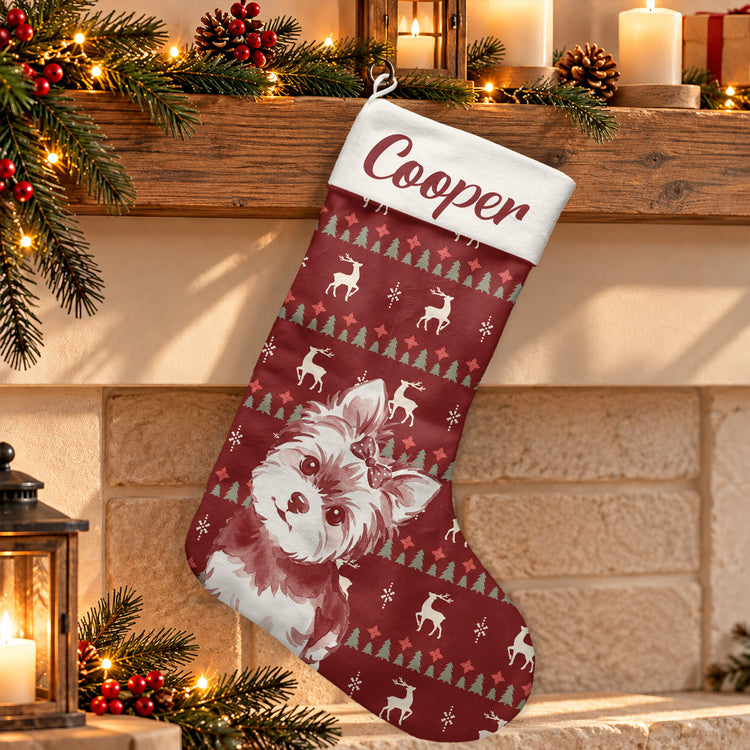 Custom-Photo-Family-Members-Pet-Dog-Cat-Christmas-Decor-Personalized-Stocking-6