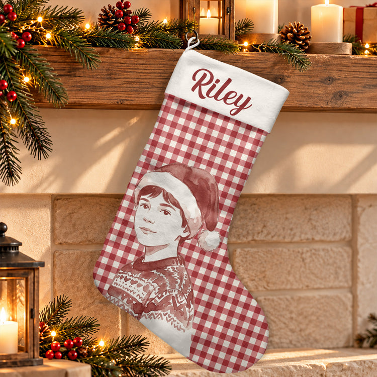 Custom-Photo-Family-Members-Pet-Dog-Cat-Christmas-Decor-Personalized-Stocking-7