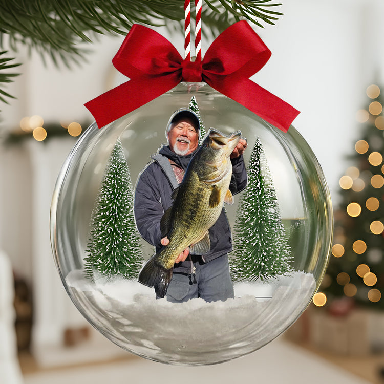 Custom-Photo-Fishing-Lovers-Snow-Bauble,-Fisherman-Christmas-Present,-Gift-For-Husband-Dad-Grandpa-Personalized-Ornament-2