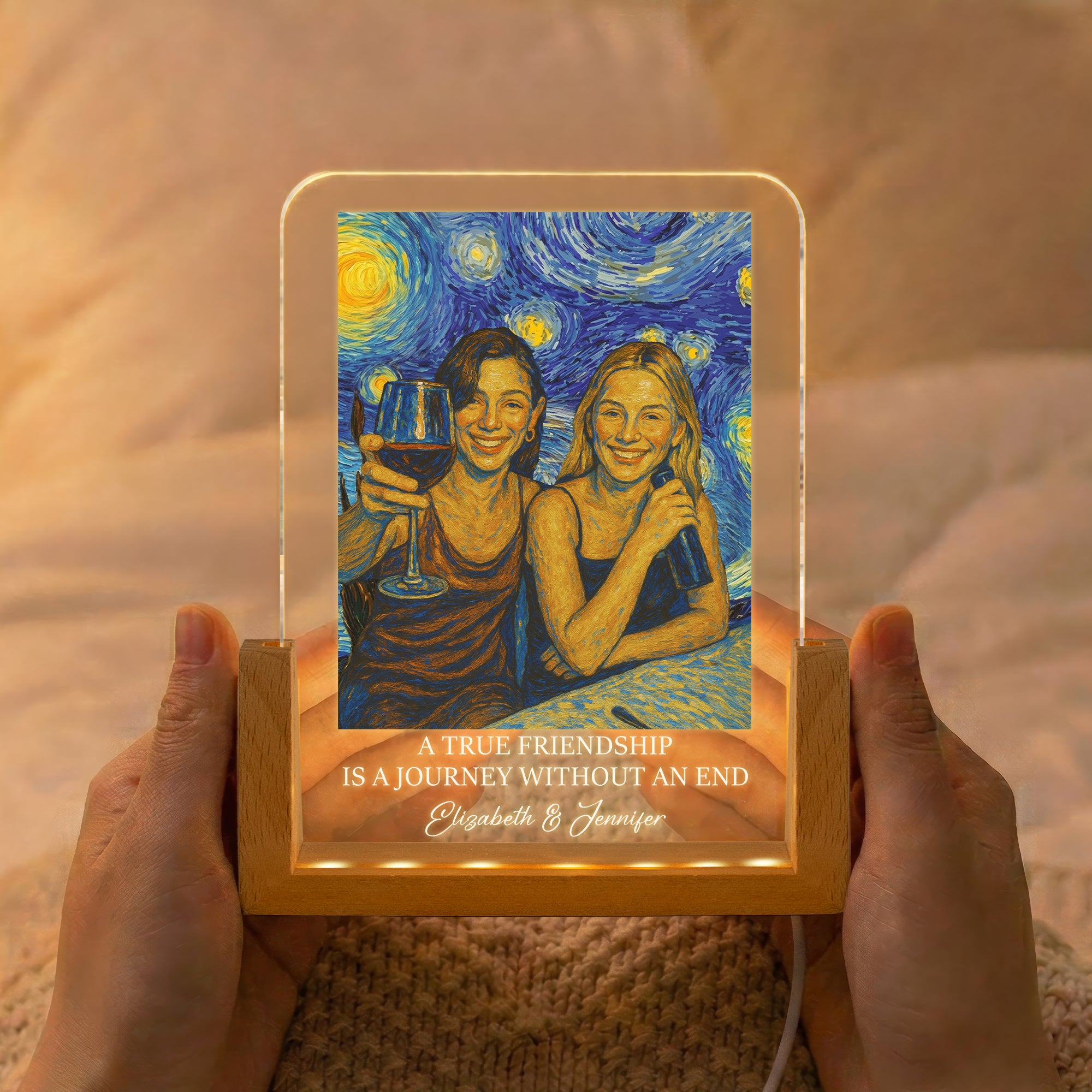 Custom-Photo-Friendship-Gifts-For-BFF-Soul-Sisters-Van-Gogh-Art-Personalized-Night-Light-2