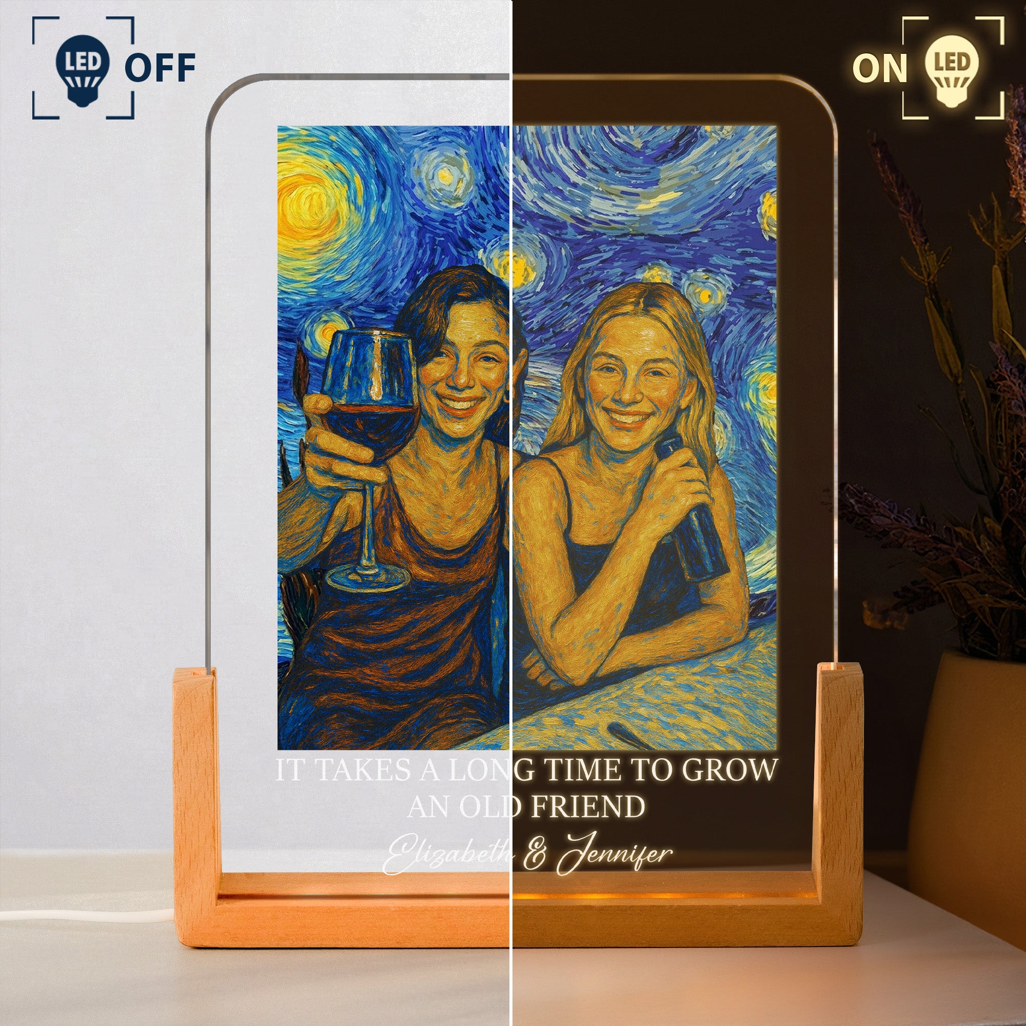 Custom-Photo-Friendship-Gifts-For-BFF-Soul-Sisters-Van-Gogh-Art-Personalized-Night-Light-3