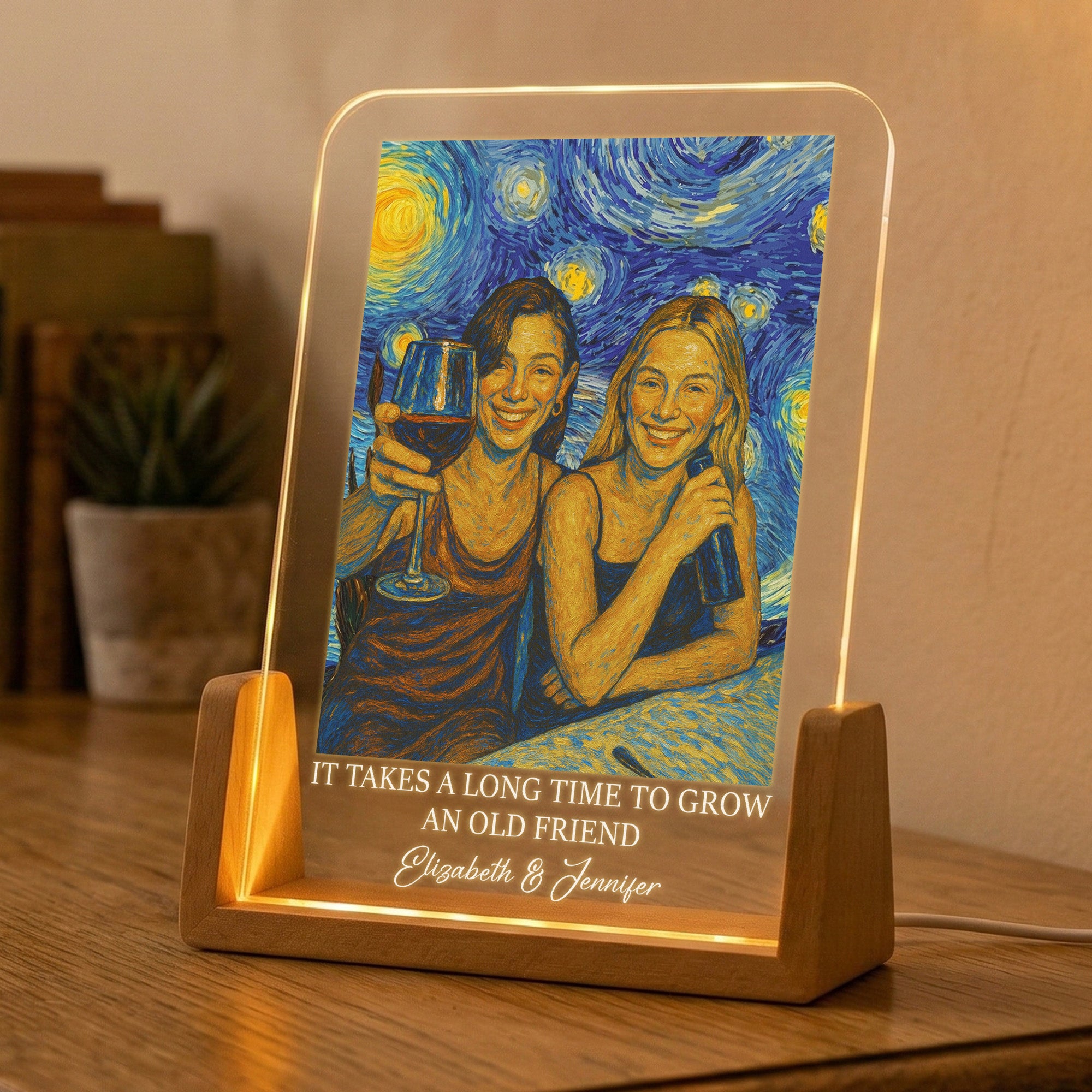 Custom-Photo-Friendship-Gifts-For-BFF-Soul-Sisters-Van-Gogh-Art-Personalized-Night-Light-4
