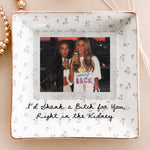 Custom-Photo-&-Friendship-Quote-Floral-Vintage-Cottage-Personalized-Jewelry-Dish-4