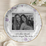 Custom-Photo-&-Friendship-Quote-Floral-Vintage-Cottage-Personalized-Jewelry-Dish-5