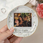 Custom-Photo-&-Friendship-Quote-Floral-Vintage-Cottage-Personalized-Jewelry-Dish-7