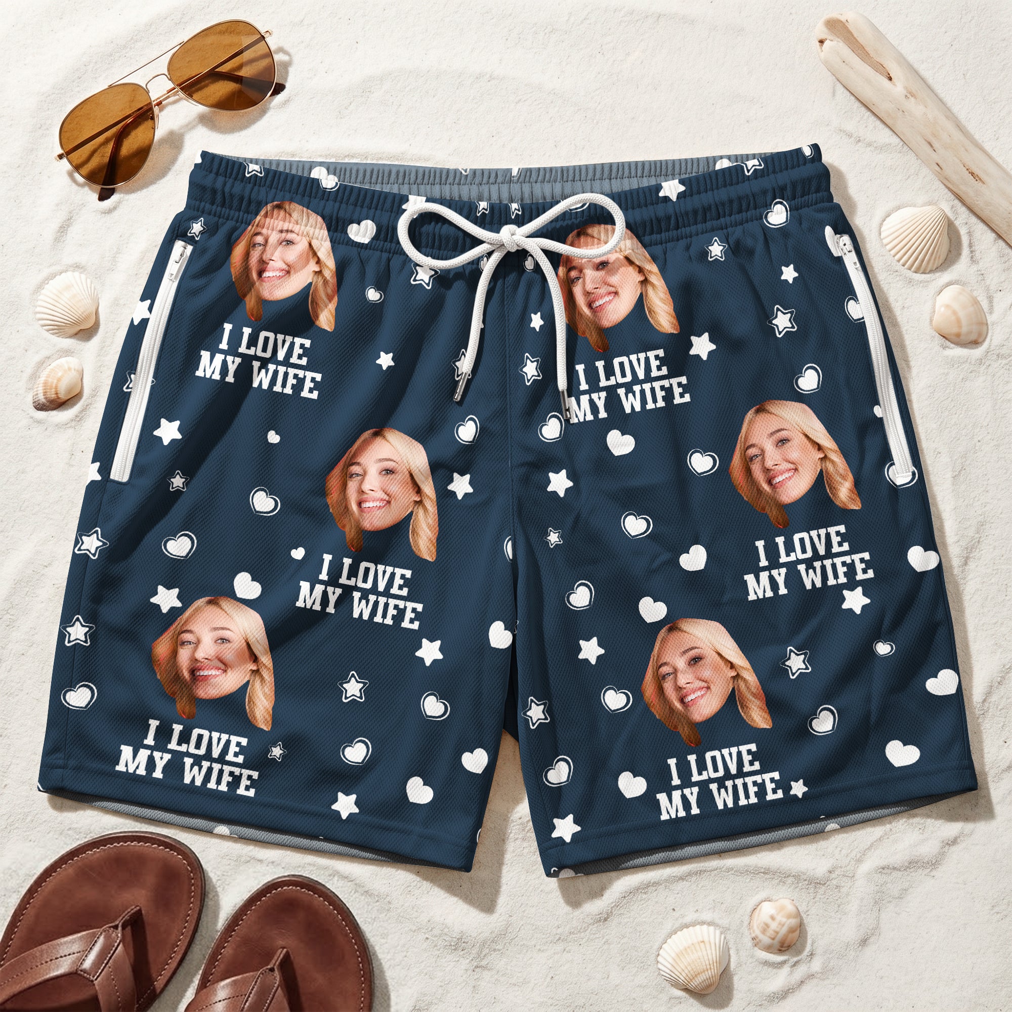 Custom-Photo-Funny-I-Love-My-Wife-Personalized-Shorts-3