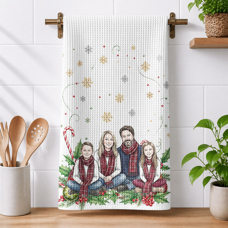 Custom-Photo-Gift-For-Family-Friend-Bestie-Sister,-Christmas-Gift,-Friendsgiving-Ideas,-Housewarming-Gift,-Hostess-Gift,-Kitchen-Decor-Personalized-Kitchen-Towel-1