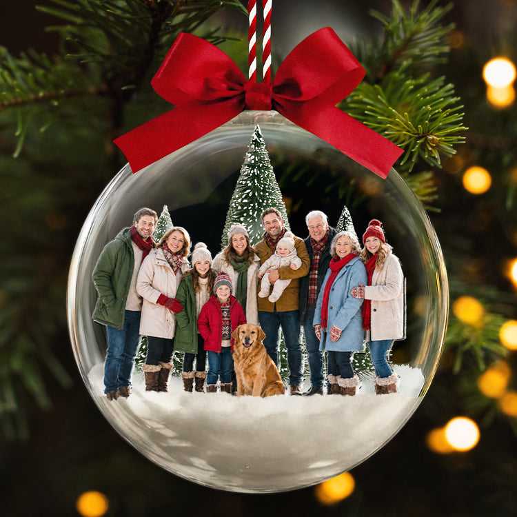 Custom-Photo-Gift-For-Family-Of-4,-Family-Of-7-Snow-Ball-Bauble-Personalized-Ornament-1