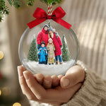 Custom-Photo-Gift-For-Family-Of-4,-Family-Of-7-Snow-Ball-Bauble-Personalized-Ornament-2