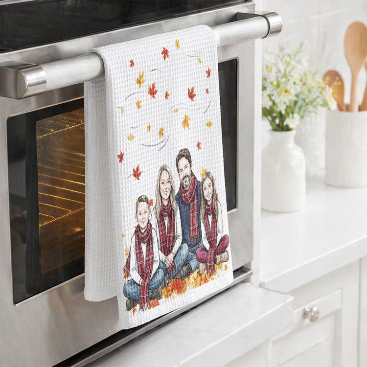 Custom-Photo-Gift-For-Friend-Bestie-Sister-Family,-Friendsgiving-Ideas,-Housewarming-Gift-Hostess-Gift,-Kitchen-Decor-Personalized-Kitchen-Towel-4