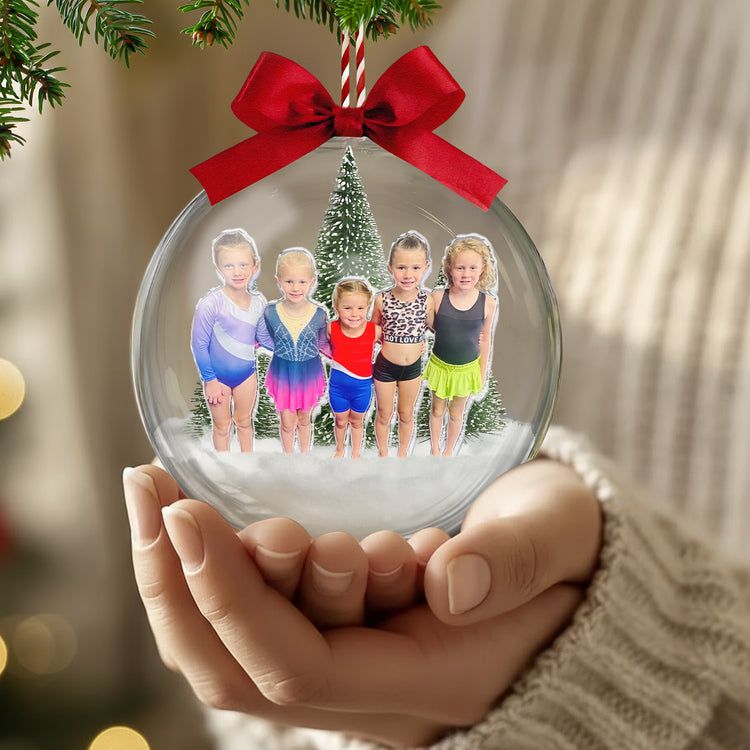 Custom-Photo-Gymnast-Girl-Christmas-Gift-For-Kid-Snow-Ball-Bauble-Personalized-Ornament-2