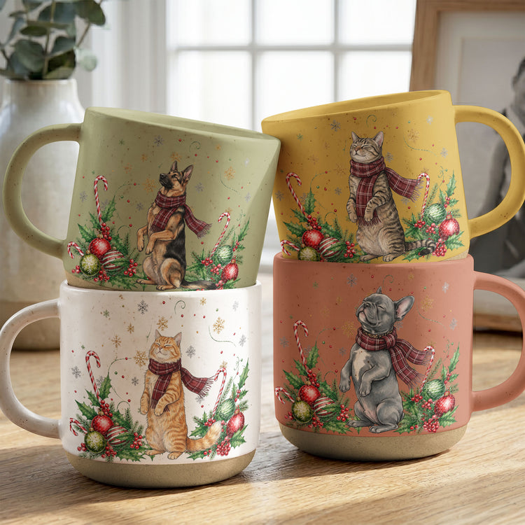 Custom-Photo-Hot-Chocolate-Mug,-Christmas-Gift-For-Pet-Lover,-Cozy-Mug-Pet-Portrait,-Ideal-Holiday-Gift-,-Christmas-Eve-Mug-Personalized-Mug-1