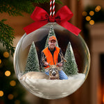 Custom-Photo-Hunting-Lover-Ornament,-Hunter-Photo-Snow-Globe,-Christmas-Gift-For-Dad-Husband-Son-Personalized-Ornament-1