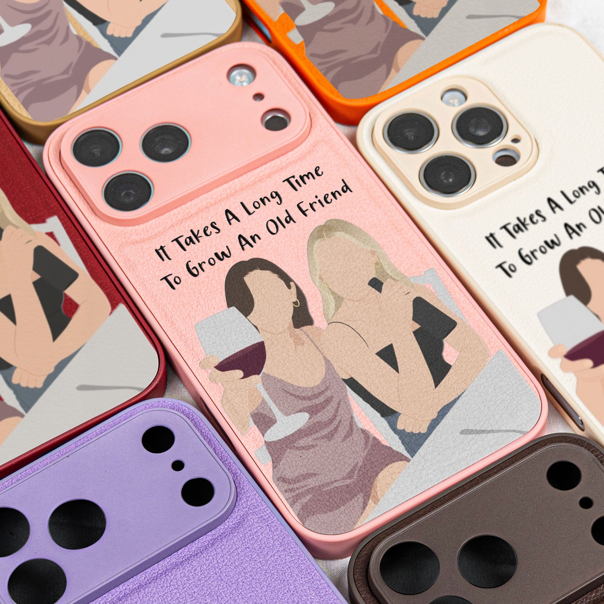 Custom-Photo-Into-Faceless-Art-For-Friends,-Besties,-Sisters-Personalized-Phone-Case-4