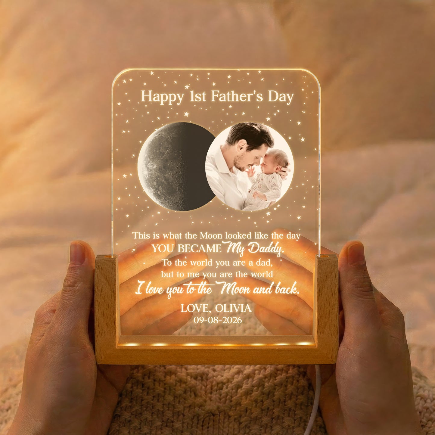 Custom-Photo-&-Moon-Phase-Our-1st-Father's-Day-Together-Personalized-Night-Light-2
