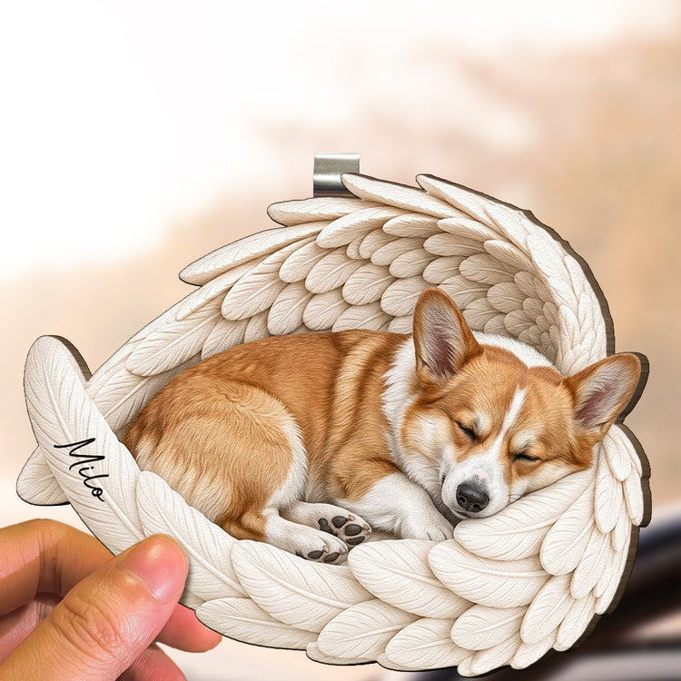 Custom-Photo-Pet-Angel-Wings-Memorial-Gifts-Pet-Loss-Gifts-For-Pet-Parents-Personalized-Car-Visor-Clip
