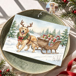 Custom-Photo-Pet-Christmas-Card-Watercolor-Flat-Card-Personalized-Card-1