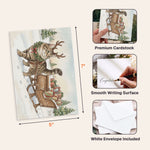 Custom-Photo-Pet-Christmas-Card-Watercolor-Flat-Card-Personalized-Card-4