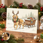 Custom-Photo-Pet-Christmas-Card-Watercolor-Personalized-Card-1