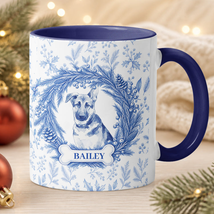Custom-Photo-Pet-Christmas-Memorial,-Dog-Cat-Christmas-Photo,-Pet-Portrait-Custom-Name-Gift-Personalized-Mug-2